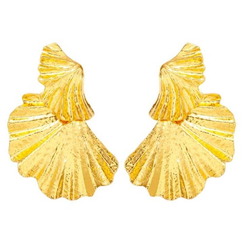 occidental style Alloy silver leaf earrings occidental style wind leaves earrings brief earrings high woman