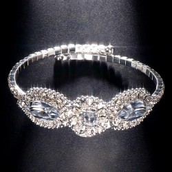 geometry Rhinestone bangle  summer bride wedding woman racelet