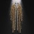 black ear stud high fully-jewelled tassel Ear clip exaggerating Earring woman Earrings