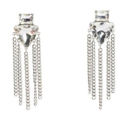 new high tassel earrings  occidental style shine Rhinestone ear stud Earring w..
