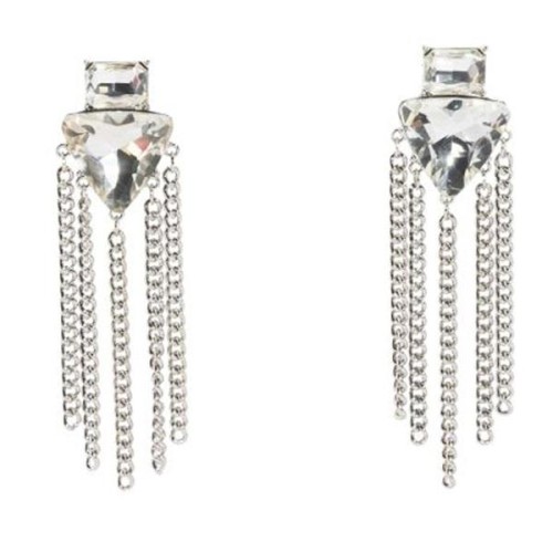 new high tassel earrings  occidental style shine Rhinestone ear stud Earring woman Earrings