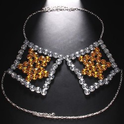 Five-pointed star chain chain Rhinestoneody chain