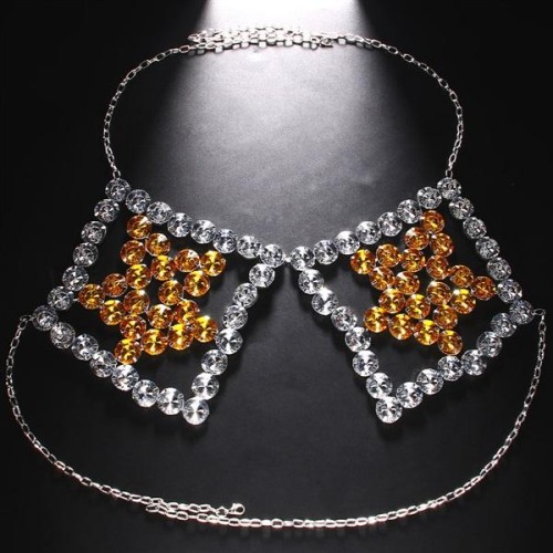 Five-pointed star chain chain Rhinestoneody chain