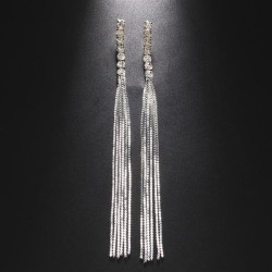  diamond ear stud samll Metal tassel earrings woman high EarringEarrings