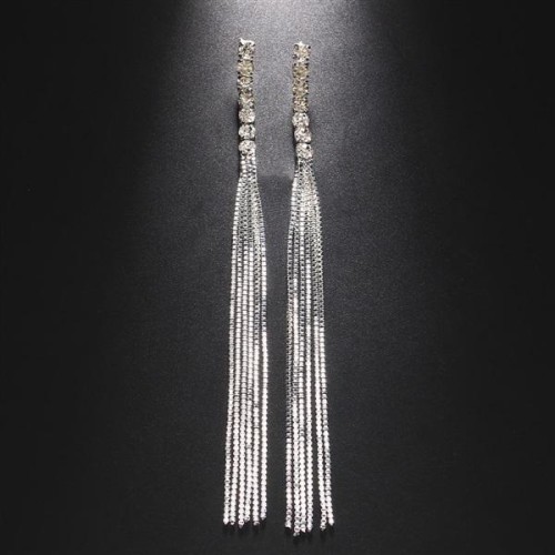  diamond ear stud samll Metal tassel earrings woman high EarringEarrings