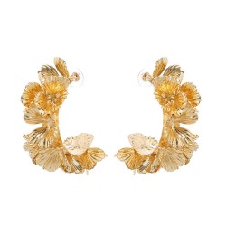 occidental style retro Alloy flowers earrings woman  exaggerating wind tempera..