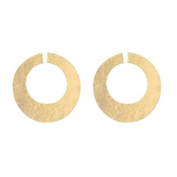 occidental style exaggerating wind Alloy earrings woman Irregular Round openin..