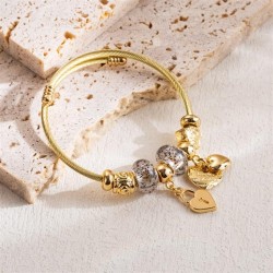DIY more stainless steel  fine pendant all-Purpose personality bangle
