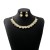 occidental style luxurious Oval square set  flowers bride necklace retro earrings woman