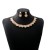occidental style luxurious Oval square set  flowers bride necklace retro earrings woman