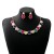 occidental style luxurious Oval square set  flowers bride necklace retro earrings woman