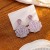 silver brief Shells resin earrings  Japan and Korea personality trend sequin Earring sweet pattern earri
