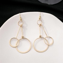 occidental style retro exaggerating big circle earrings  personality geometry ..