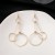 occidental style retro exaggerating big circle earrings  personality geometry multilayer Round hollow Earring 