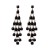 occidental style exaggerating luxurious diamond tassel ear stud palace earring noble Korea earrings