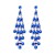 occidental style exaggerating luxurious diamond tassel ear stud palace earring noble Korea earrings