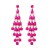 occidental style exaggerating luxurious diamond tassel ear stud palace earring noble Korea earrings