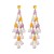 occidental style exaggerating luxurious diamond tassel ear stud palace earring noble Korea earrings