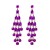 occidental style exaggerating luxurious diamond tassel ear stud palace earring noble Korea earrings