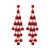 occidental style exaggerating luxurious diamond tassel ear stud palace earring noble Korea earrings