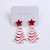 christmas earrings ear stud Five-pointed star christmas tree occidental style all-Purpose Acrylic earring persona