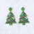 christmas earrings ear stud Five-pointed star christmas tree occidental style all-Purpose Acrylic earring persona