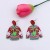 sweater christmas earrings ear stud lovely deer Santa Claus christmas tree Earring earring woman
