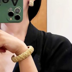  retro fashion weave opening bangle samll high