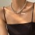 Autumn and Winter retro high Pearl necklace brief temperament wind clavicle chain woman sweater chain