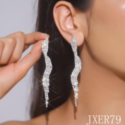 occidental style exaggerating long earrings Korean style temperament fully-jew..