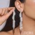occidental style exaggerating long earrings Korean style temperament fully-jewelled ear