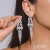 occidental style exaggerating long earrings Korean style temperament fully-jewelled ear
