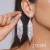 occidental style exaggerating long earrings Korean style temperament fully-jewelled ear