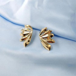 occidental style fashion personality new wings Earring Leaf thick ear stud