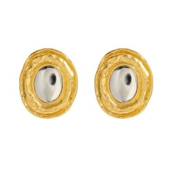 summer Alloy earrings occidental style exaggerating Earring woman Round Metal ..