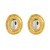 summer Alloy earrings occidental style exaggerating Earring woman Round Metal gold silver color ear studearrings