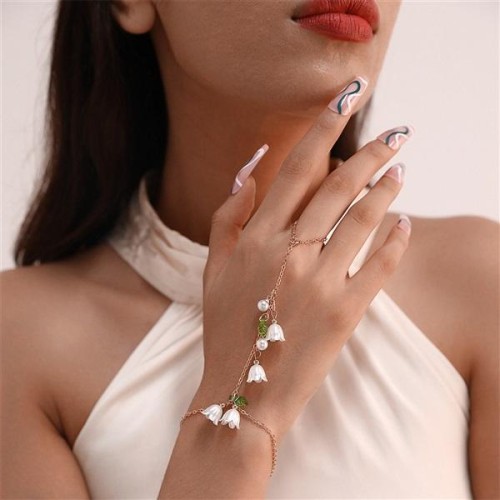  occidental style chain set woman flowers fashion bracelet woman