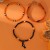  occidental style bracelet girl student beads Metal leather style bat shirt