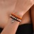  occidental style bracelet girl student beads Metal leather style bat shirt