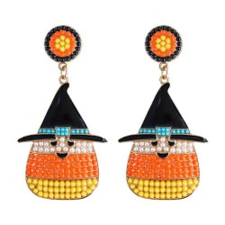 occidental style creative cartoon lovely drop beads Alloy earrings woman