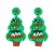 occidental style new christmas creative new christmas tree snowflake handmade beads earring day ornament