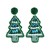 occidental style new christmas creative new christmas tree snowflake handmade beads earring day ornament