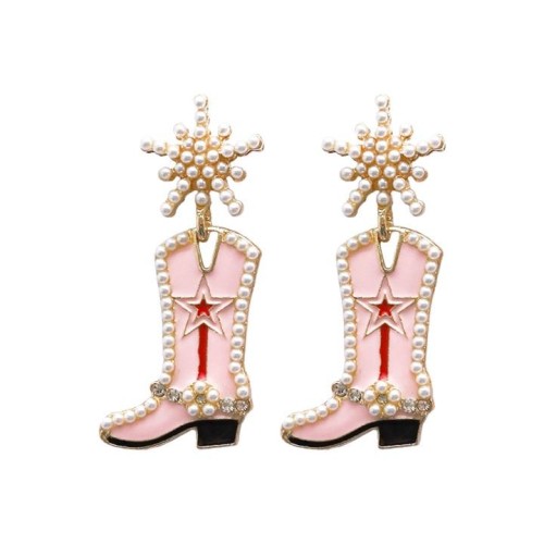occidental style personality exaggerating sweet color cartoon beads Alloy earring earrings