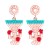 occidental style personality exaggerating sweet color cartoon beads Alloy earring earrings