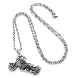 occidental style personality skull necklace IPOP pendant Sweatshirts chain swe..