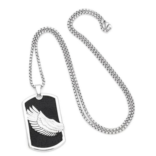 occidental style personality all-Purpose punk wings pendant necklace retro long style sweater chainnkz