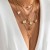 occidental style temperament butterfly Peach heart pendant imitate Pearl necklace set  mash up heart-sha