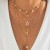 occidental style temperament butterfly Peach heart pendant imitate Pearl necklace set  mash up heart-sha