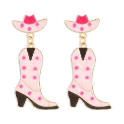E occidental style fashion geometry ear stud  Cowboy lovely personality enamel..