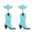 E occidental style fashion geometry ear stud  Cowboy lovely personality enamel earrings